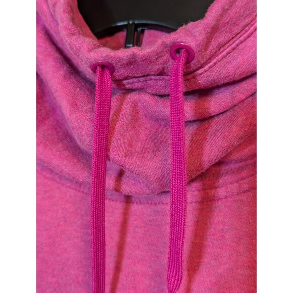 Nike Women's Medium Pink Pullover Hoodie With Kangaroo Pocket & Drawstring Cowl - Picture 3 of 5